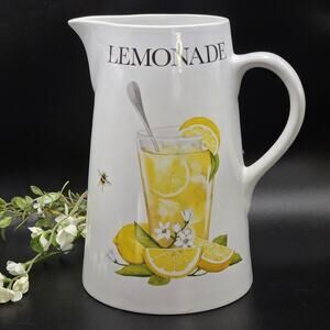 LEMONADE RECIPE Pitcher Vase by One Hundred 80 degrees 9" Mary Lake Thompson